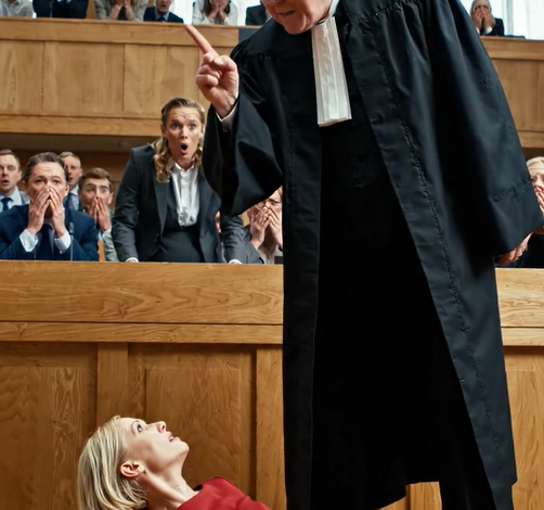 Jeg stod i retssalen med den ene hånd på mit ufødte barn og prøvede ikke at græde, da min mands jaloux elskerinde kastede sig over mig. “Se på hende!” skreg hun. “Hun er ingenting uden ham!” På den anden side af rummet smilede min millionærmand, som om han allerede havde vundet. Så blev dommerens ansigt blegt. “Nok,” sagde han og rejste sig fra sin plads. “Den kvinde, du ydmyger … er min datter.” Og i ét åndedrag vendte retssalen sig imod dem. Men det, der skete derefter, ødelagde ham fuldstændigt. – Sande historier