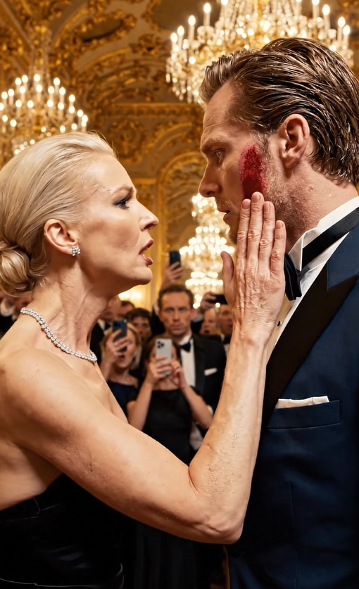 Jeg troede aldrig, at et enkelt slag kunne ødelægge et imperium. Jeg var bare en enlig far, der stod stille ved velgørenhedsgallaen, da milliardærens kone slog mig i ansigtet og hvæsede: “Ved du, hvem du taler med?” Rummet frøs til. Ingen bevægede sig. Men da advokaterne ankom næste morgen, indså jeg, at det slag allerede havde kostet hendes familie alt … og mit var kun lige begyndt. – Sande historier