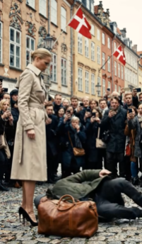Jeg slog den stakkels mand foran alle, stolt nok til at mene, at han fortjente ydmygelsen. “Kend din plads,” hvæsede jeg, mens min forlovede smilede ved siden af ​​mig. Men timer senere, under min forlovelsesfest, blev mængden pludselig stille. Et privatfly rullede ind … og han steg ud i et skræddersyet jakkesæt.