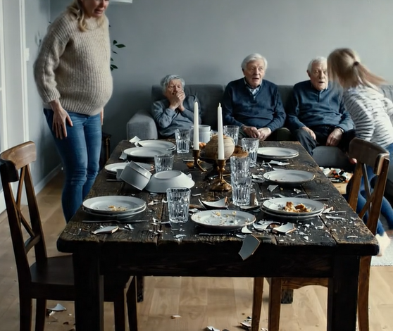 “Min datter og jeg samlede de sidste brødkrummer op fra bordet, mens min mand og hans forældre lænede sig tilbage og grinede til fjernsynet, som om vi var usynlige. Jeg pressede min hånd mod min hævede mave og hviskede: ‘Kom du på det forkerte tidspunkt, lille ven?’ Så kiggede min datter op på mig og sagde: ‘Mor … er vi ikke også familie?’ Jeg frøs til – for denne gang havde jeg intet svar.” – Sande historier