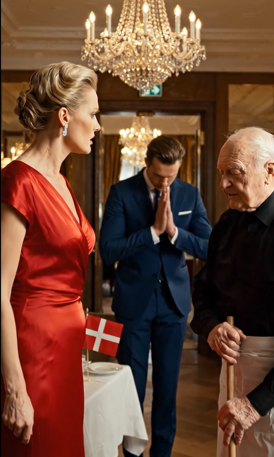 En rig og arrogant kvinde ydmygede en ældre rengøringsassistent, overbevist om sin straffrihed – men få minutter senere blev sandheden afsløret så pludseligt, at hun frøs til, bleg af skræk.