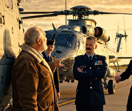 De lo af den gamle mand … indtil helikopteren svarede ham.