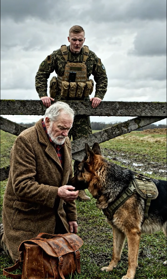 En militærhund trodsede enhver kommando … indtil en hjemløs veteran sagde et ord – og alt ændrede sig.