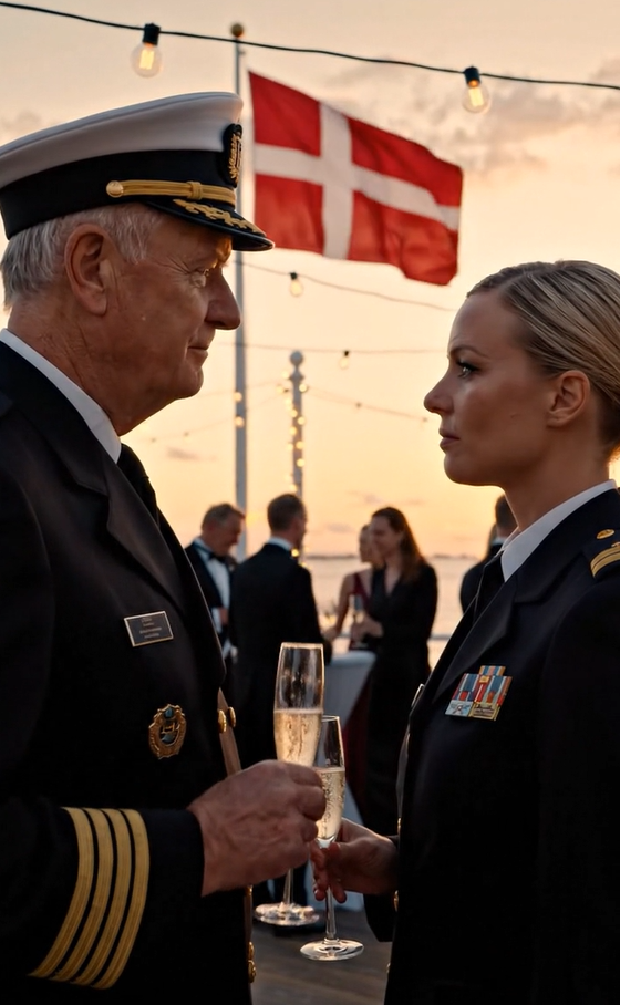 Min admiralfar skålede for min stedmors datter som “kommandør” – så kom jeg ind iført den rang, jeg faktisk havde fortjent … og rummet blev stille
