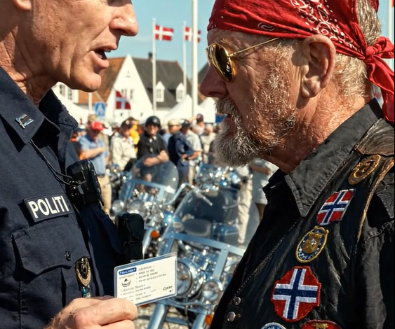“Han ledte en velgørenhedstur for at redde liv, men da håndjernene smækkede i, gispede mængden – indtil betjenten tjekkede hans ID, blev bleg og indså, at dette ikke bare var en motorcyklist, men en skygge fra en sag, man havde troet var kold i årtier.”