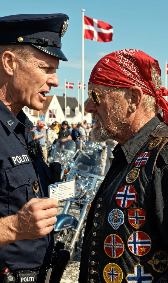 “Han ledte en velgørenhedstur for at redde liv, men da håndjernene smækkede i, gispede mængden – indtil betjenten tjekkede hans ID, blev bleg og indså, at dette ikke bare var en motorcyklist, men en skygge fra en sag, man havde troet var kold i årtier.”