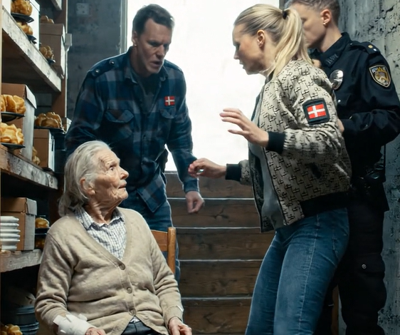 I seks måneder lod jeg dem tro, at jeg var ved at miste forstanden. Jeg savlede, rystede, glemte navne – alt hvad hun behøvede for at undervurdere mig. Så slæbte min svigerdatter mig ned i den iskolde kælder, pressede en brændende cigaret i min arm og hvæsede: “Spis, din skøre gamle heks. Din søn overdrager alt til mig.” Jeg skreg ikke. Jeg trykkede bare på mit lægearmbånd. Sekunder senere eksploderede døren – og hendes smil døde først. – Sande historier