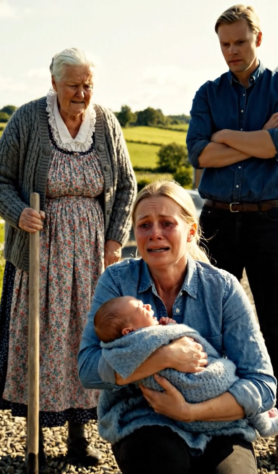 Da bøllerne krævede at tage den unge gravide kvinde væk, traf denne enke en beslutning, der kølede hele byens blod.