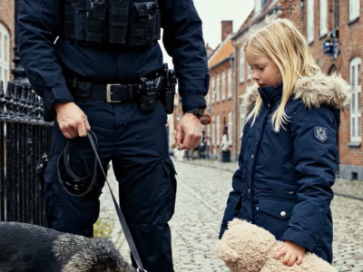 En servicehund begyndte at gø, så snart den så en femårig pige …