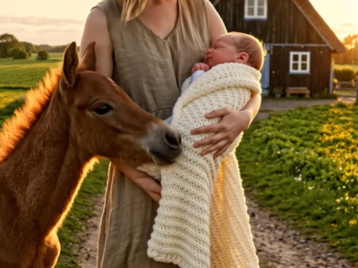 De smed hende ud med hendes baby, som om hun intet var værd, men da hun åbnede porten til en glemt ranch, fandt hun et nyfødt føl, der valgte hende som sin mor… og ingen havde forestillet sig, at denne unge mexicanske kvinde uden tag over hovedet, uden penge og uden et efternavn ville ende med at besejre regionens mægtigste mand, genopbygge et forladt land med egne hænder og forvandle smerte til høst, ruiner til arv og ensomhed til et hjem så stærkt, at ingen nogensinde kunne tage det fra hende igen!