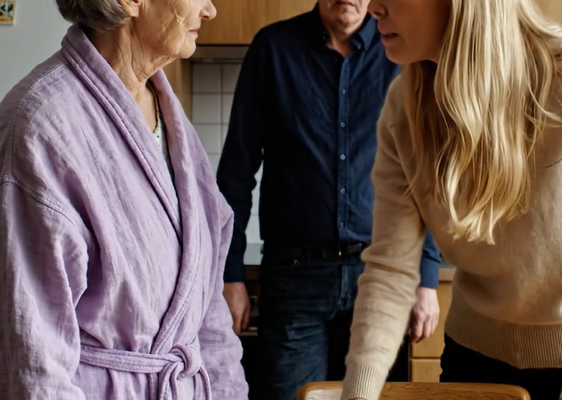Jeg er 77, og min søns kone tapede regler op på mit køleskab, der fortalte mig, hvornår jeg måtte bruge mit eget køkken. Så flyttede hun min yndlingsstol, sorterede min post og lagde en cirkel om en brochure om plejehjem, som om min fremtid allerede var planlagt. Jeg forblev tavs … indtil banken fortalte mig, at nogen havde spurgt om et lån i det hus, min mand og jeg brugte et helt liv på at betale af …