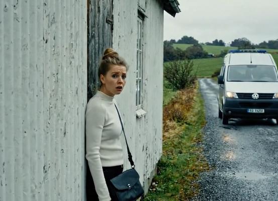 Dette var ingen film: En kvinde løb for sit liv mod garagen… Så stoppede varevognen lige bag hende 😨