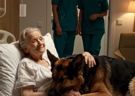 “I syv år kom schæferhunden trofast hver nat… Men sandheden om værelse 12 rørte os alle dybt 🐕❤️”