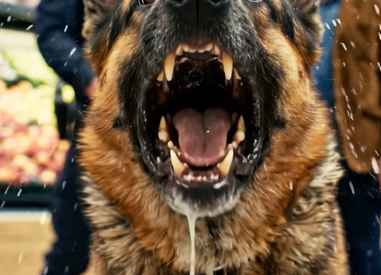 Politibetjenten var inde i en butik med sin politihund, da hunden pludselig begyndte at gø og angreb en ukendt mand. Betjenten troede, at manden bar noget ulovligt … men det, der blev afsløret bagefter, chokerede betjenten fuldstændig …