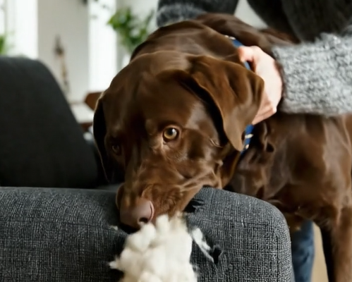 Min hund ville ikke stoppe med at angribe den nye sofa… Jeg troede, han ødelagde den, indtil jeg skar hul i armlænet og så, hvad der gemte sig indeni 😱😱