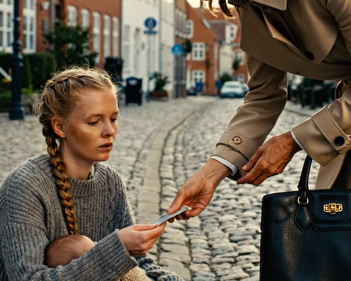 Jeg gav 100 dollars til en hjemløs mor, der bar på en sulten baby, og lod hende overnatte i mit gæstehus — men da jeg trådte ind næste morgen uden at banke på, stivnede jeg af chok.