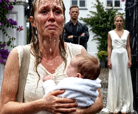 En kvinde, stadig med et frisk kejsersnitsar, blev kastet ud i regnen med sin baby i armene. “Lav ikke en scene,” fik hun at vide … indtil det skjulte dokument blev fundet. DEL 1 — Underskriv det i dag, Mariana. Daniela bliver i dette hus. Først troede Mariana Sandoval, at hun havde hørt forkert. Hun sad på sengen i soveværelset i huset i Juriquilla med en barsel under kåben, et frisk kejsersnitsar, der brændte på maven, og sin en måned gamle baby på brystet og sov fredeligt. Udenfor sprøjtede en let regn på bougainvilleaerne på terrassen, men inde i rummet kom kulden fra et helt andet sted.