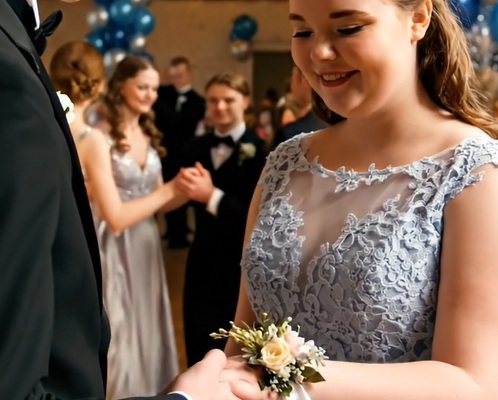 Den flotte dreng fra skolen inviterede sin buttede klassekammerat til en langsom dans i håb om at gøre grin med hende, men så snart de nåede midten af ​​ringen, var hele salen i chok over, hvad der var sket.