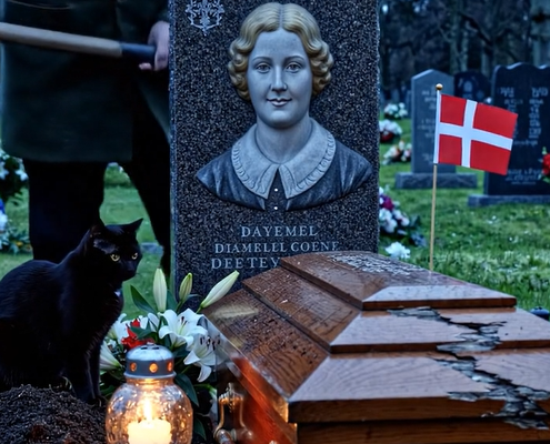 Efter en ældre kvindes død fortsatte hendes kat i månedsvis med at komme til ejerens grav og hver nat stædigt grave jorden omkring gravstenen.